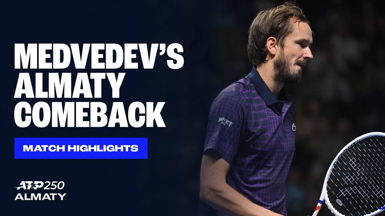 Highlights: Medvedev supera a Duckworth rumbo a la final de Almaty