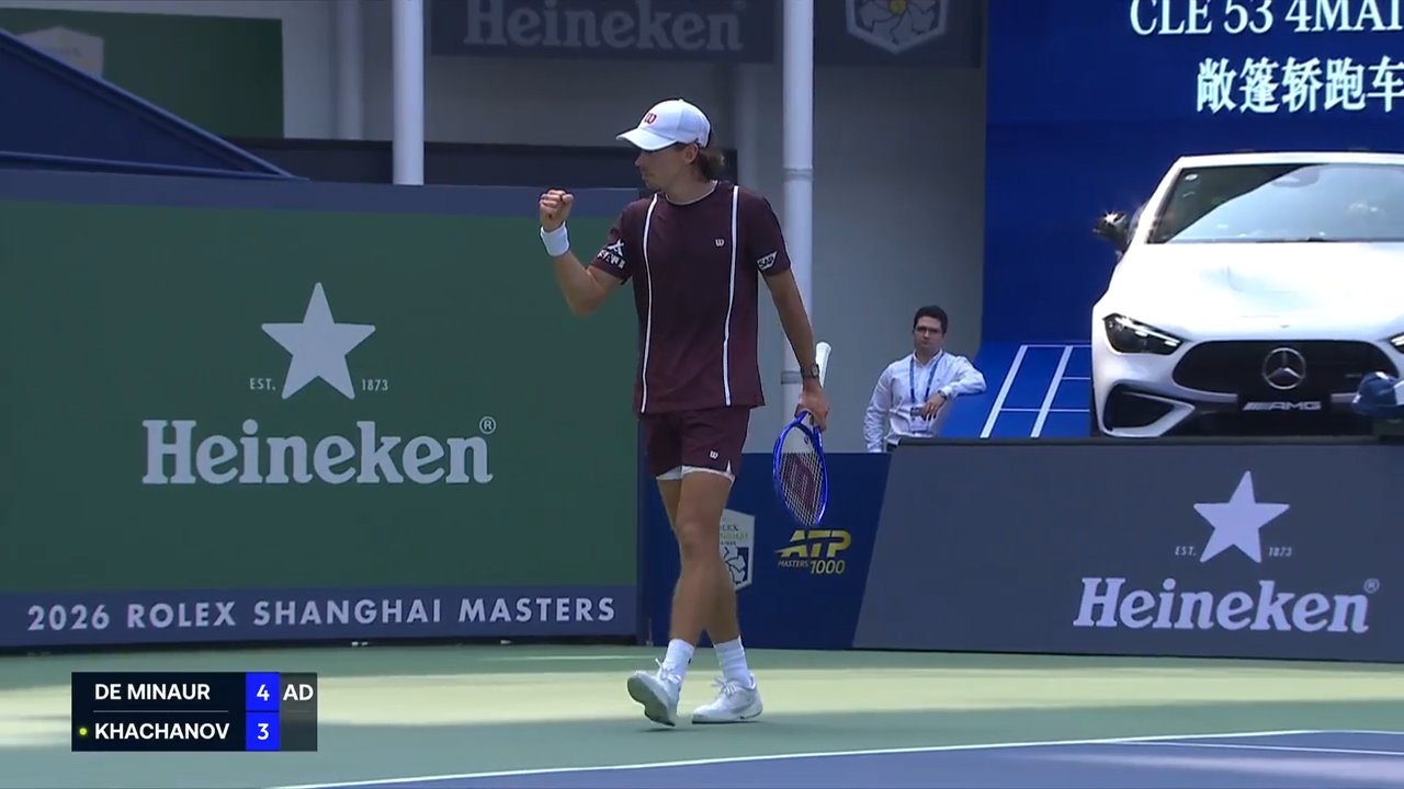 Hot Shot: How about that?! Hewitt likes this BP from De Minaur in Shanghai 2026
