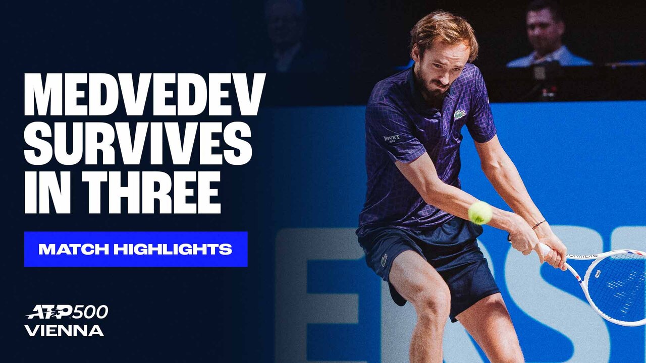 Highlights: Medvedev battles Borges in three-set Vienna 2025 opener 