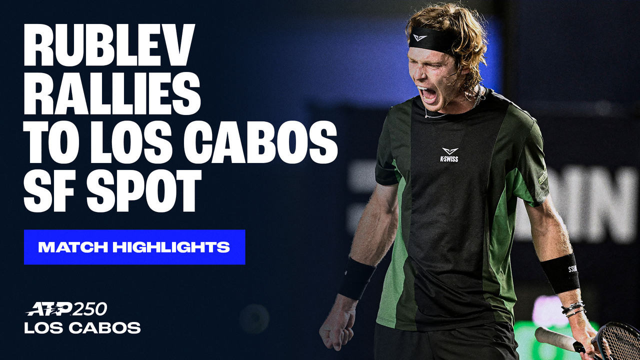 Andrey Rublev prevailed in three sets on Thursday to seal a semi-final berth at the Mifel Tennis Open by Telcel Oppo. Watch live & on demand at TennisTV.com.