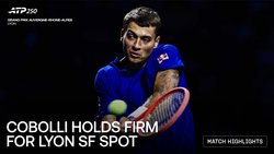 Highlights: Cobolli battles past Nakashima, reaches Lyon SFs