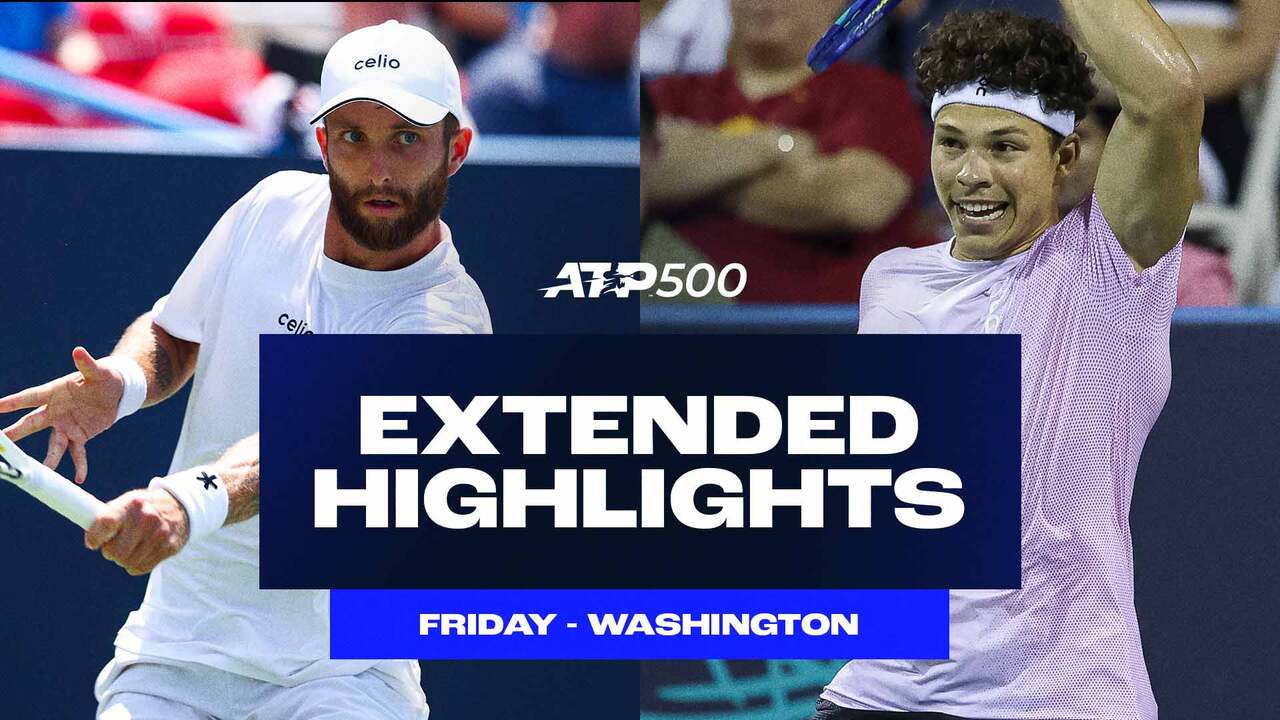 Extended Highlights: Moutet, Shelton, Davidovich Fokina earn SF spots in Washington