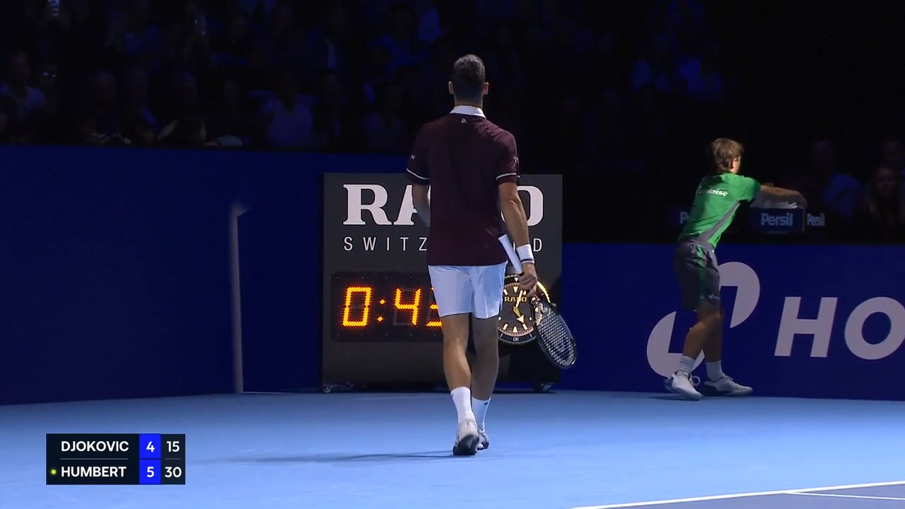 Hot Shot: Djokovic is having to find this type of angle in Basel 2026