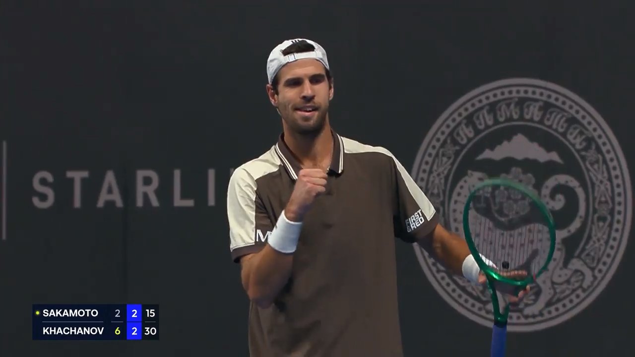 Hot Shot: Khachanov's lovely lob in Almaty 2026 R1 win