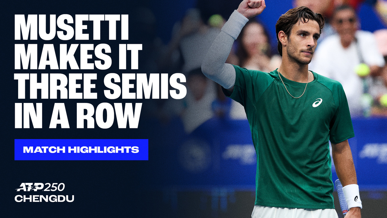Highlights: Musetti moves past Basilashvili for Chengdu 2025 SF spot 