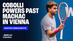 Highlights: Cobolli makes strong start in Vienna 2025