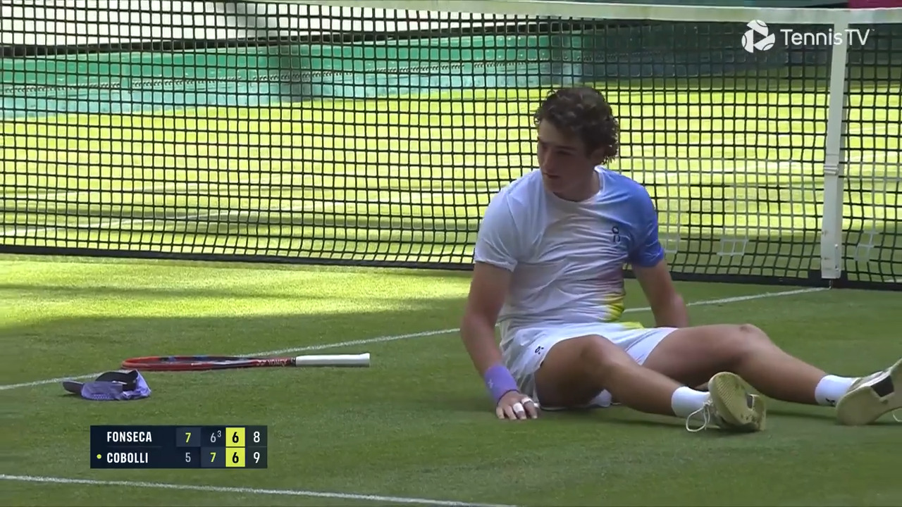 Fonseca's moment of bad luck at crucial moment in Halle defeat to Cobolli