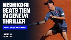 Highlights: Nishikori beats Tien in first-round Geneva thriller