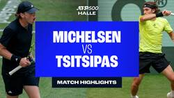 Highlights: Michelsen upsets Tsitsipas in Halle 2025