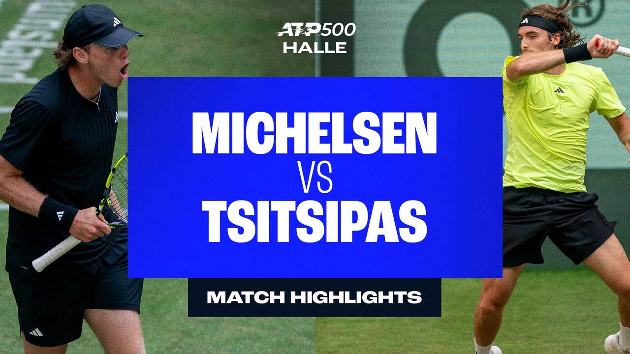 Highlights: Michelsen sorprende a Tsitsipas en Halle 