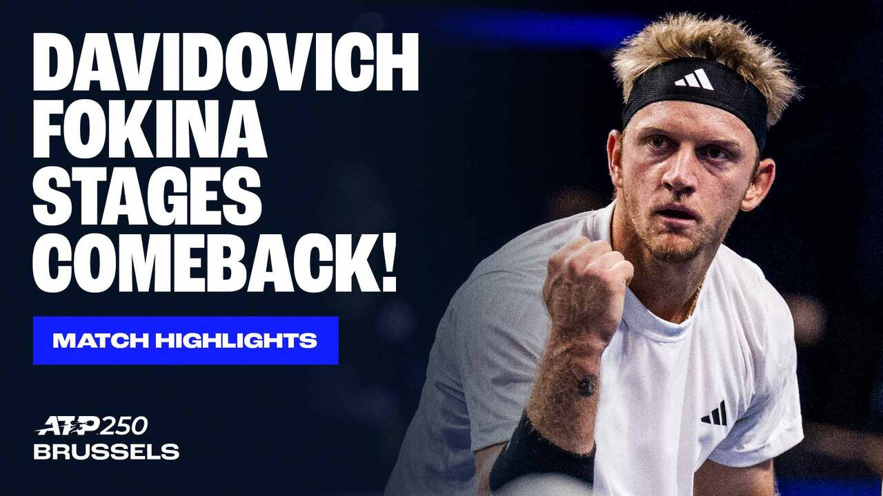 Highlights: Davidovich Fokina battles past Giron in three-set Brussels comeback 