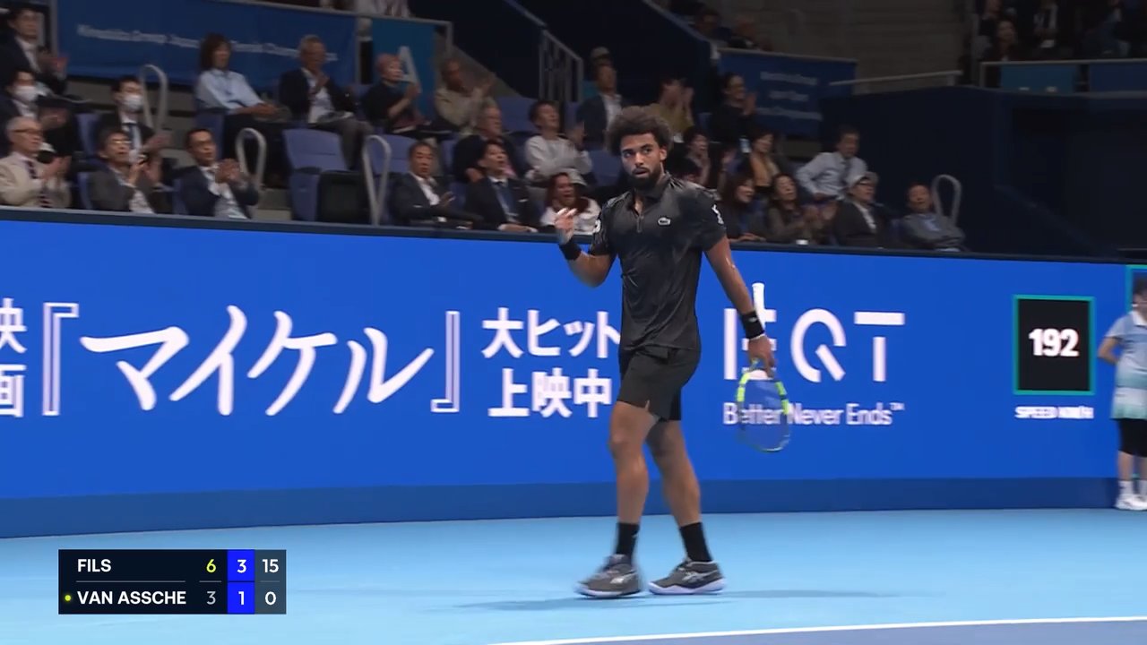 Hot Shot: Fils fires off his forehand in Tokyo!