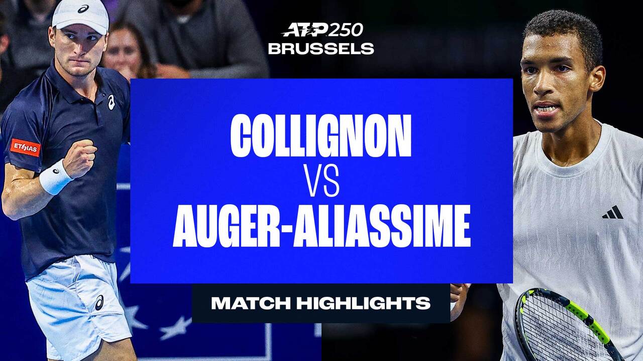 Highlights: Auger-Aliassime continues red-hot form, reaches Brussels final