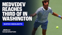 Highlights: Medvedev sinks Wu to reach Washington QFs