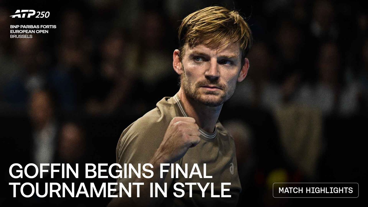 Highlights: Goffin stages dramatic comeback to outlast Bertola in Brussels 2026 R1