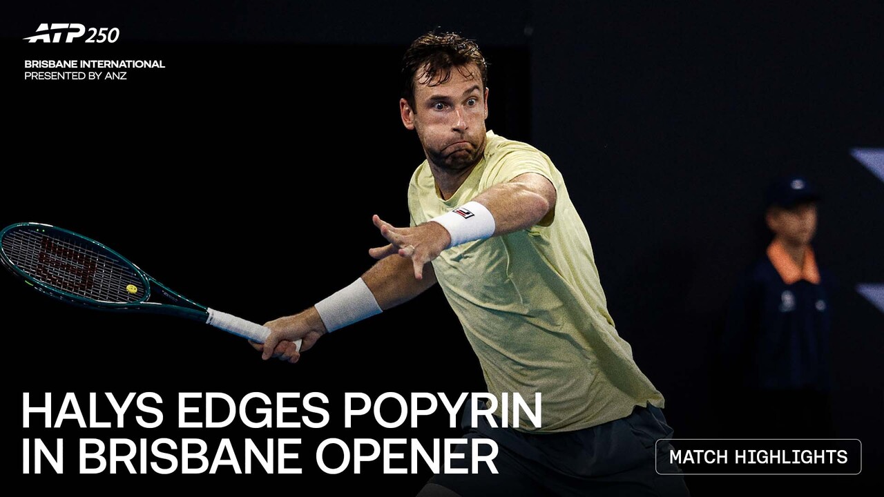 Highlights: Halys stages comeback to beat home hope Popyrin in Brisbane R1