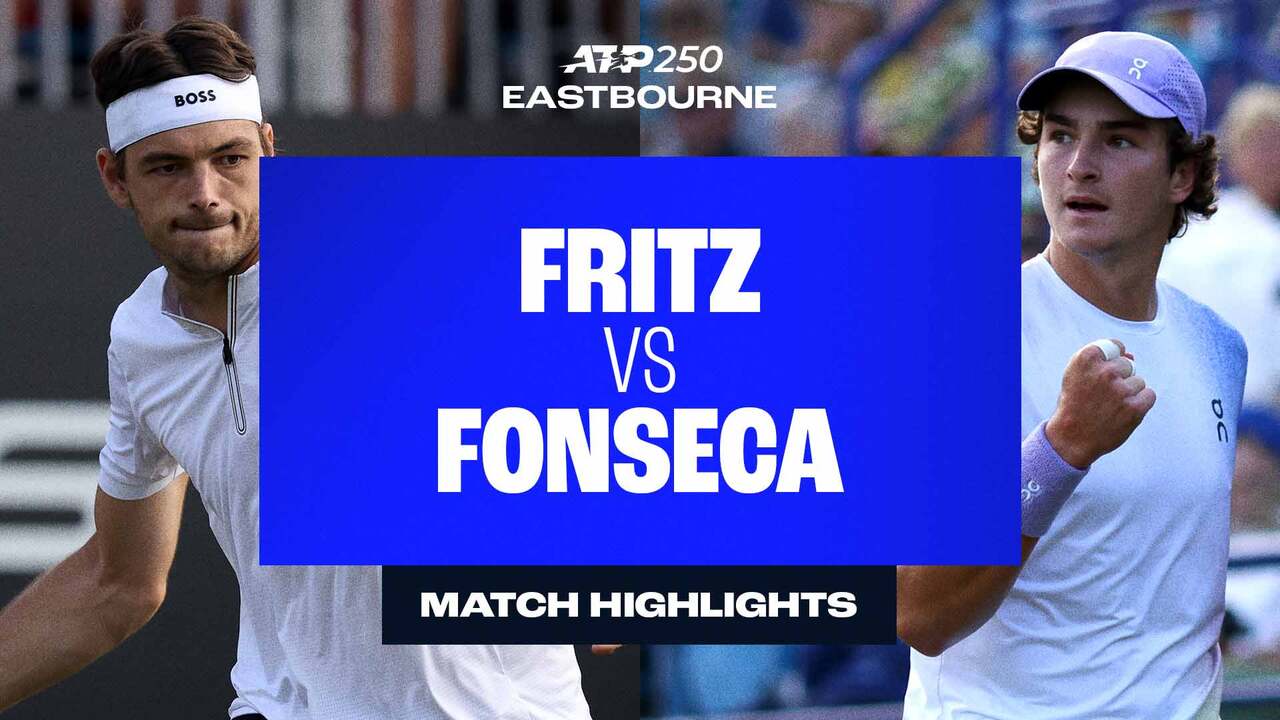 Highlights: Fritz, Fonseca split sets before darkness descends in Eastbourne