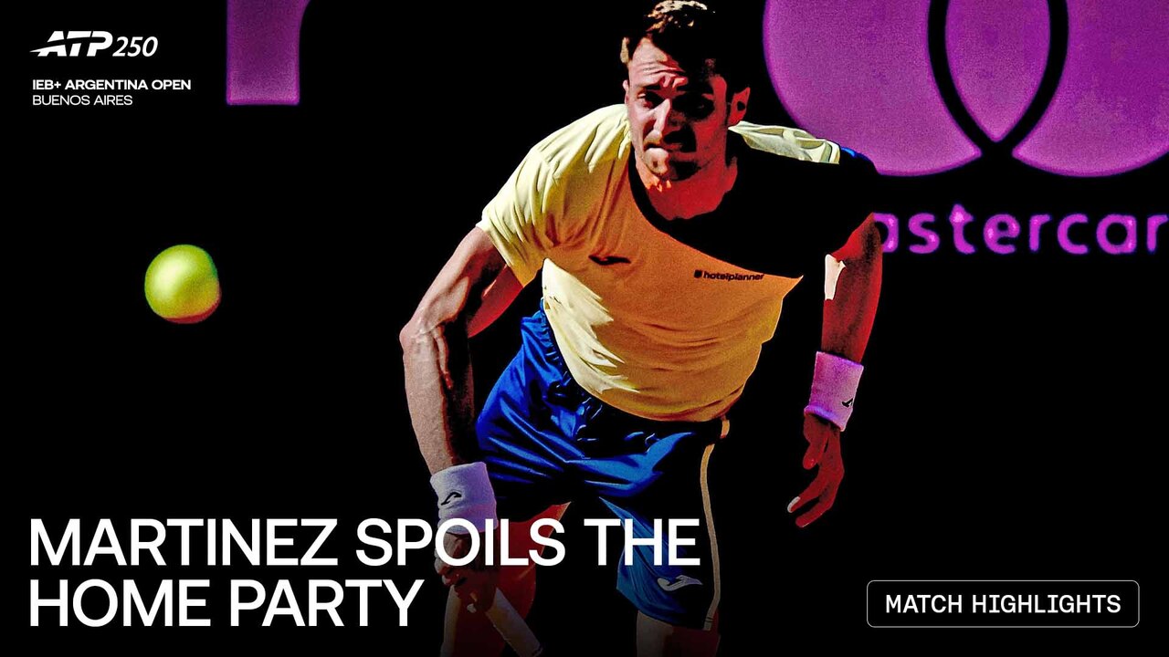 Highlights: Martinez clips Cerundolo to reach Buenos Aires QFs
