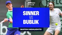 Highlights: Bublik stuns Sinner for biggest win of his career
