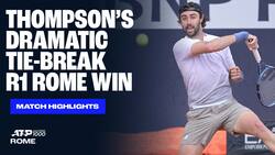 Highlights: Thompson overcomes Mpetshi Perricard in Rome