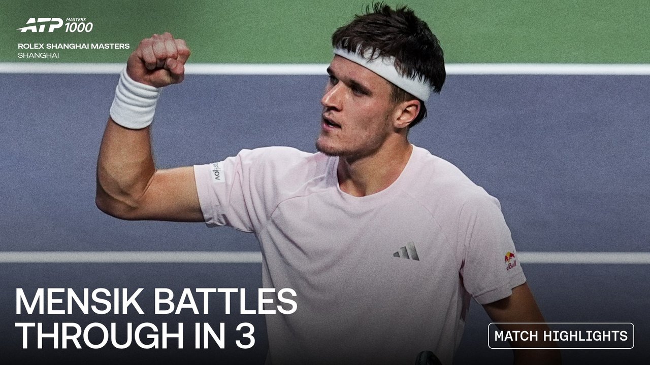 Highlights: Mensik outlasts Cerundolo to seal Shanghai R4 spot