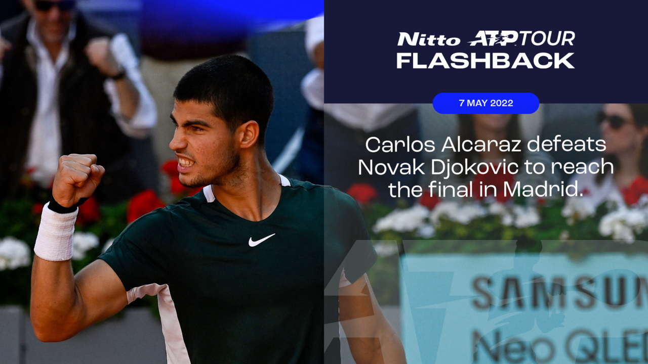 ATP Tour Flashback Presented By Nitto Alcarazs Win Over Djokovic In Madrid Video Search Results ATP Tour Tennis