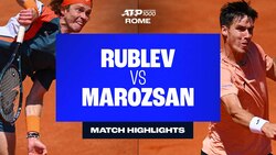 Highlights: Marozsan battles past Rublev in Rome 