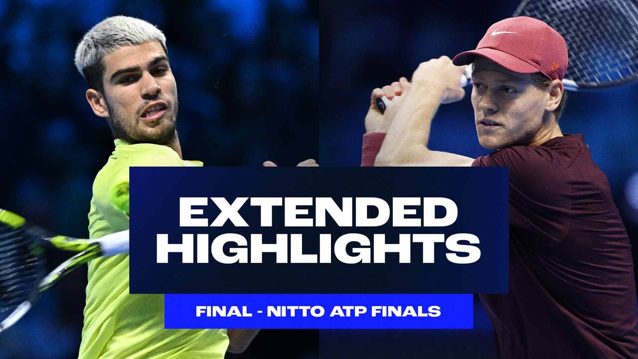 Extended Highlights: Sinner defeats Alcaraz to clinch title in Turin