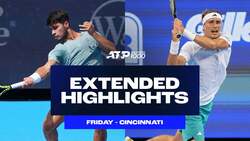 Extended Highlights: Alcaraz edges Rublev, Zverev sinks Shelton in Cincinnati QFs