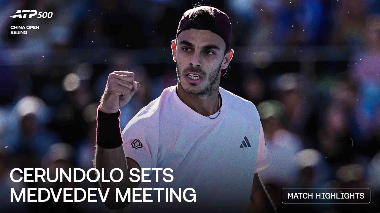 Highlights: Cerundolo beats Mensik, sets Medvedev QF in Beijing 2026