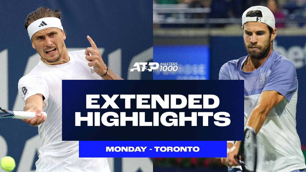 Extended Highlights: Zverev ousts Popyrin, Khachanov tops Michelsen in Toronto QFs