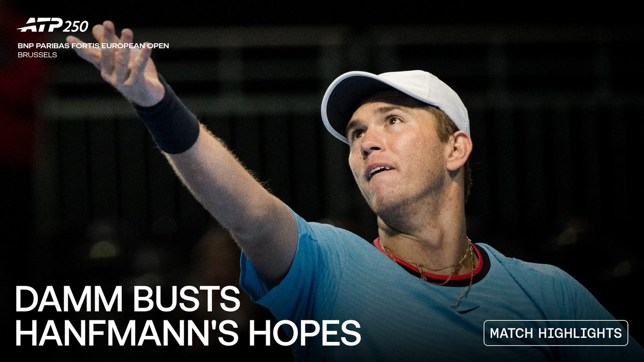 Highlights: Lucky loser Damm books R2 spot in Brussels