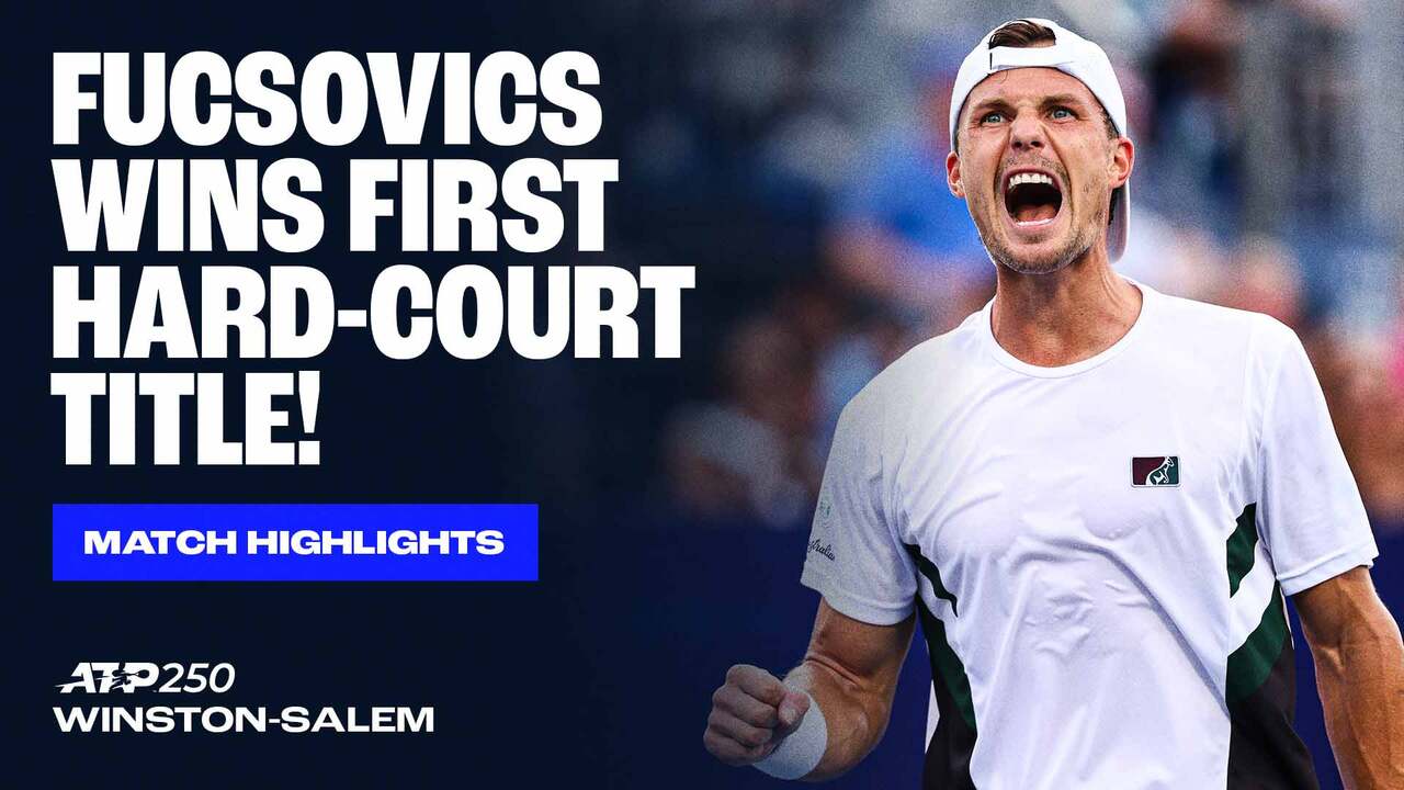 Highlights: Fucsovics edges Van de Zandschulp after late drama in Winston-Salem final