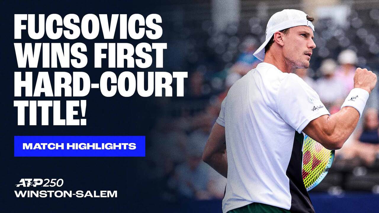 Highlights: Fucsovics edges Van de Zandschulp after late drama in Winston-Salem final