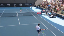 Hot Shot: Underarm serve to start, tweener to finish for Bublik in Adelaide
