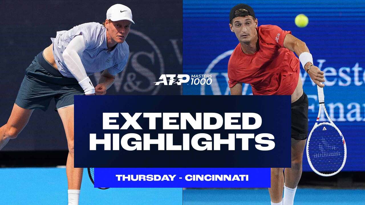 Extended Highlights: Sinner sinks Auger-Aliassime, World No. 136 Atmane continues dream run
