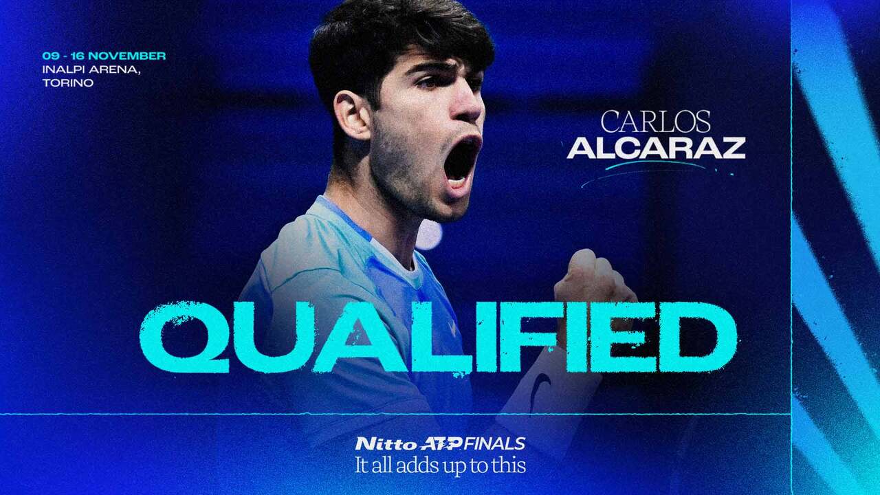 Carlos Alcaraz qualifies for the 2025 Nitto ATP Finals