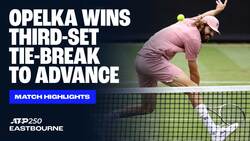 Highlights: Opelka survives Loffhagen test in Eastbourne
