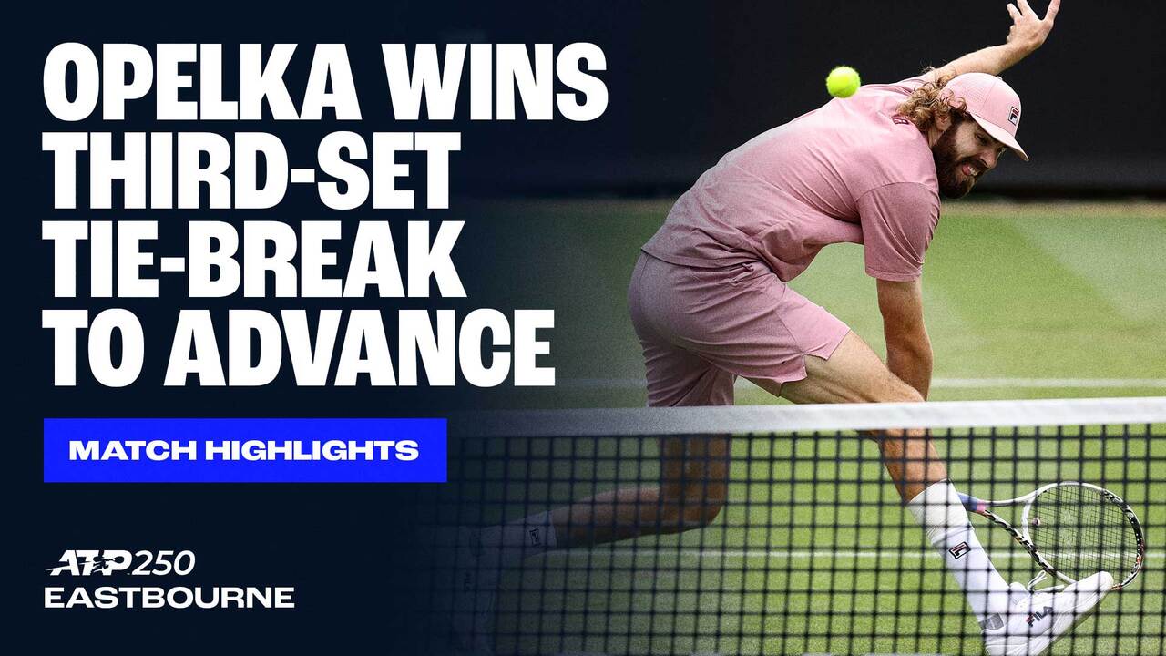 Highlights: Opelka sobrevive ante Loffhagen en Eastbourne