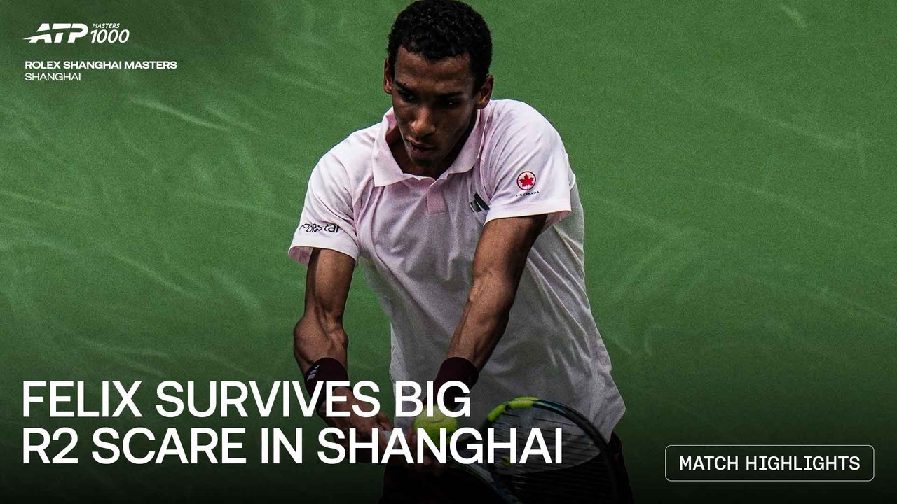 Highlights: Auger-Aliassime survives Ugo Carabelli in Shanghai scare