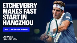 Highlights: Etcheverry supera a Dzumhur en R1 de Hangzhou