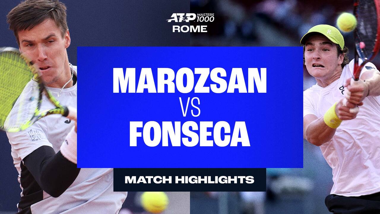 Highlights: Marozsan defeats Fonseca in Rome