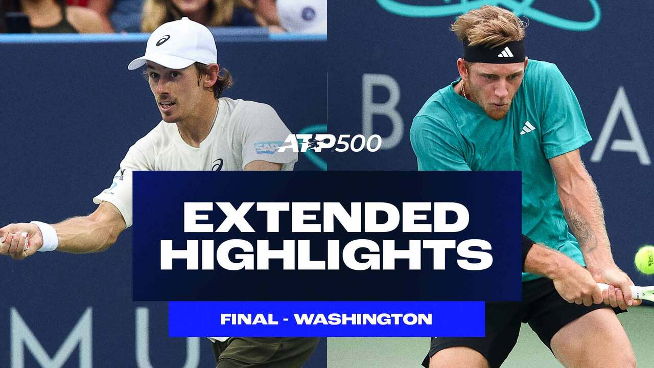 Extended Highlights: De Minaur survives 3 CPs vs. Davidovich Fokina in Washington final
