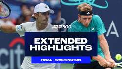 Extended Highlights: De Minaur survives 3 CPs vs. Davidovich Fokina in Washington final