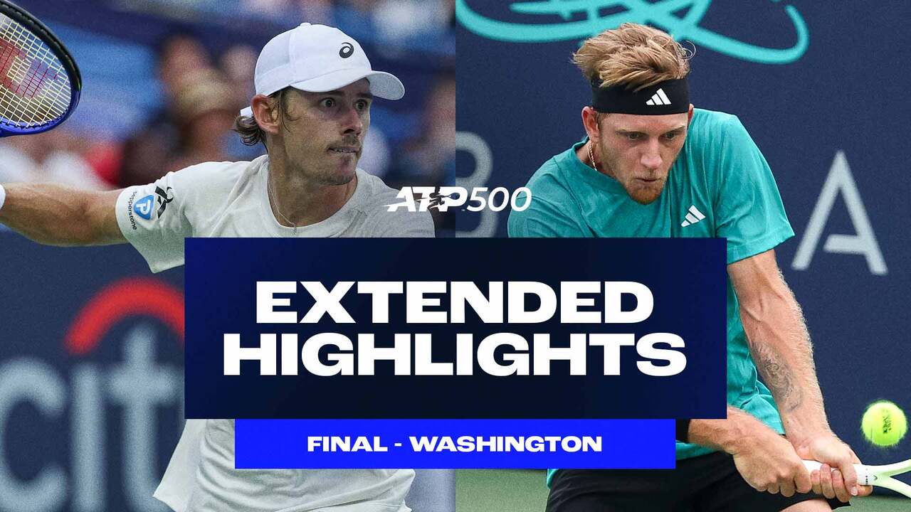 Vea los momentos más destacados de la final del domingo en Washington, donde Alex de Miñaur salvó tres puntos de campeonato para derrotar a Alejandro Davidovich Fokina. Vea en directo y bajo demanda en tennistv.com.
