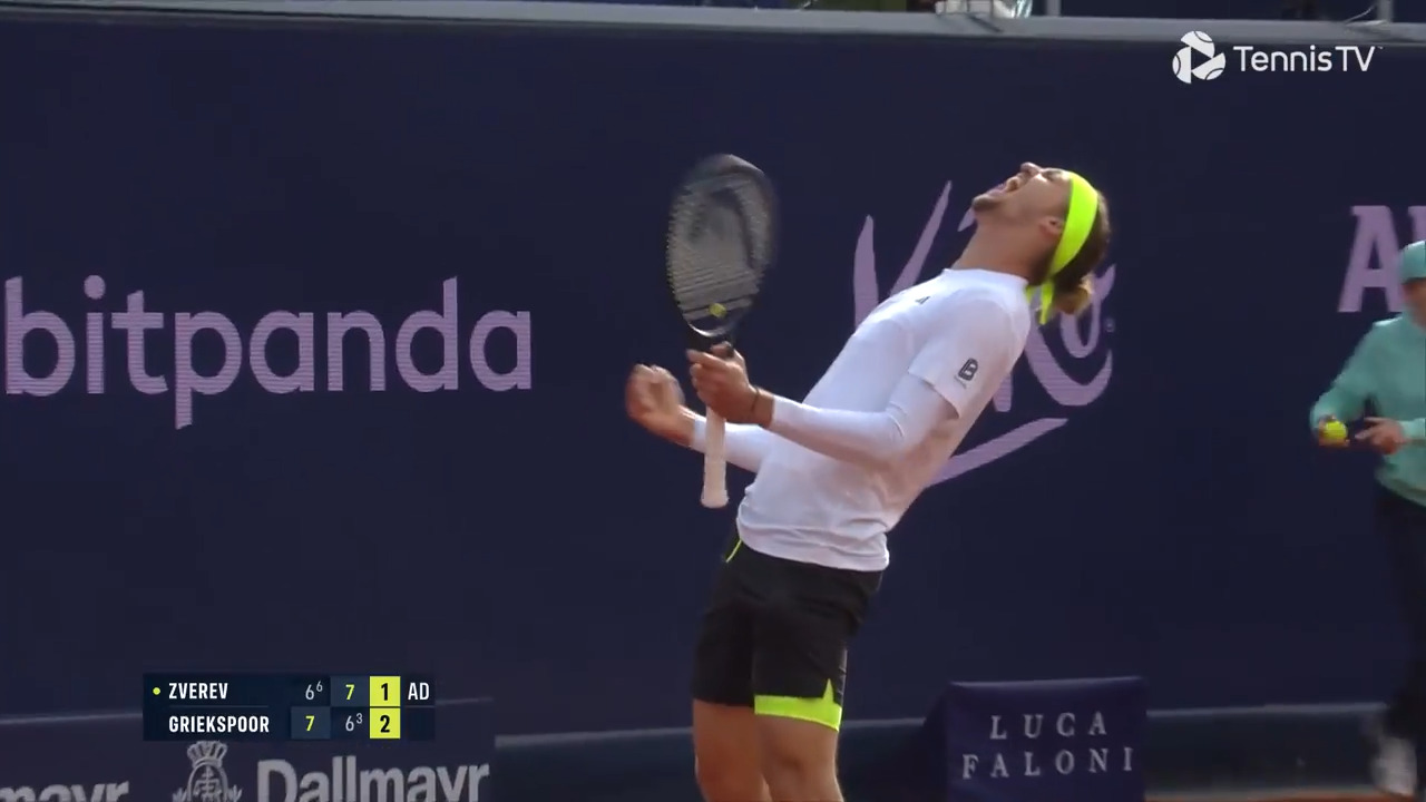 Hot Shot: Zverev finds a spark to make crucial escape on serve in Munich QF