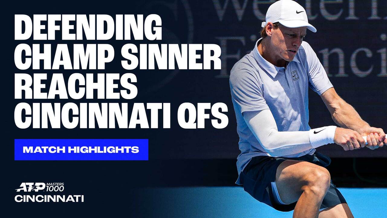 Highlights: Sinner frena a un desafiante Mannarino en Cincinnati