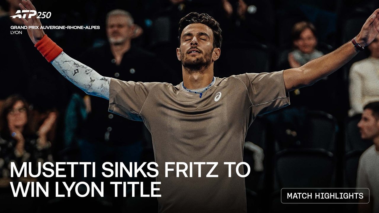 Highlights: Musetti ends four-year wait for title, wins Lyon