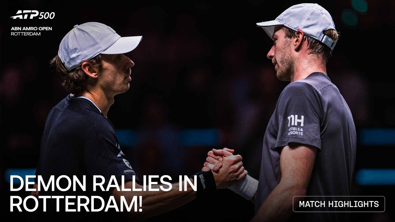 Highlights: De Minaur claws past Van de Zandschulp for Rotterdam SF spot