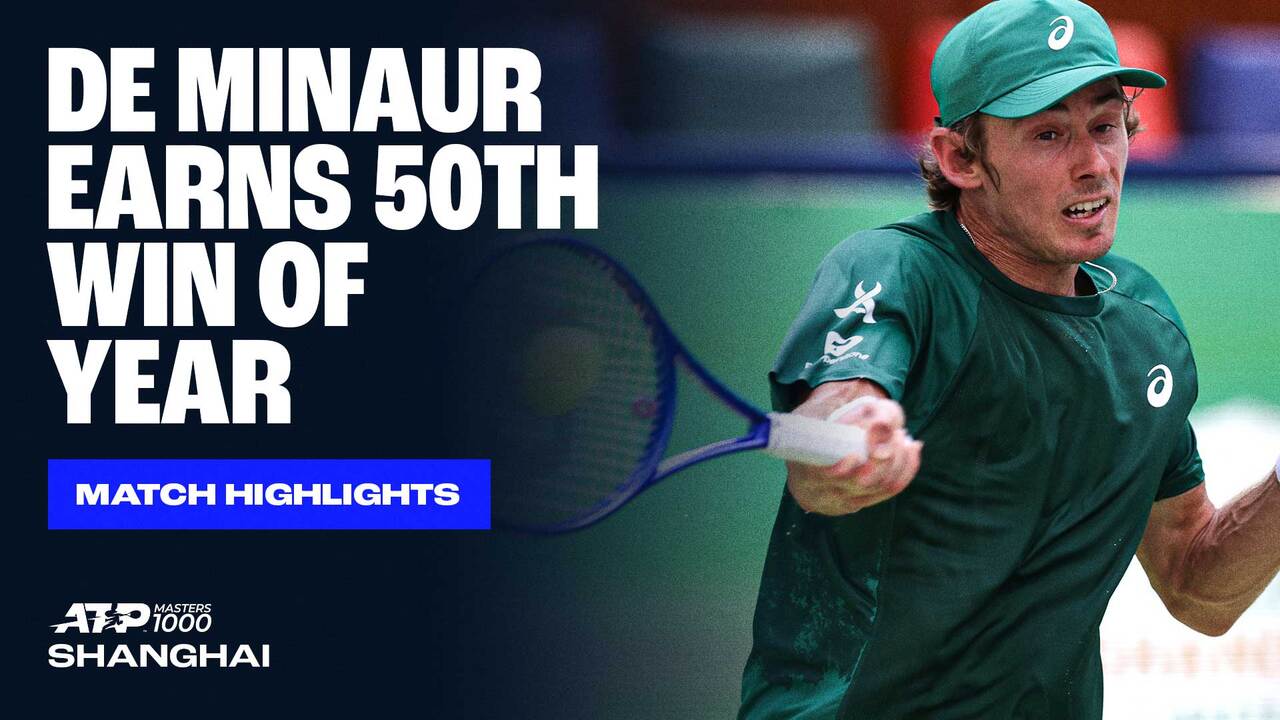 Highlights: De Miñaur firma su 50ª victoria del año rumbo a CF de Shanghái